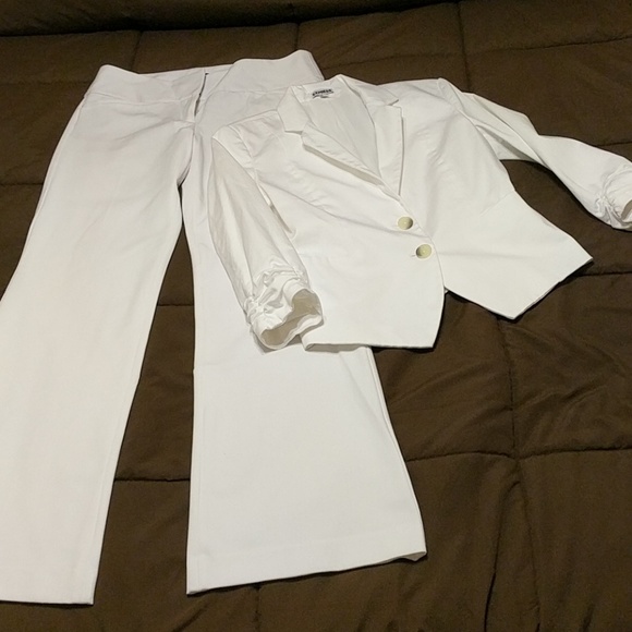 Express Jackets & Blazers - Express Suit White